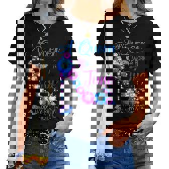 A Queen Was Born In June Happy Birthday To Me High Heel Women T-shirt | Mazezy