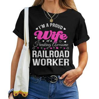 Railroad Workers Wife Anniversary Women T-shirt | Mazezy