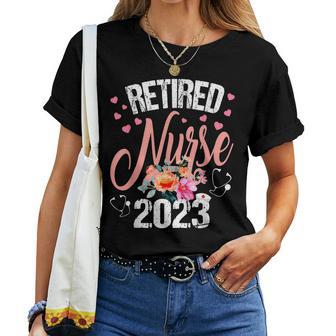 Retired Nurse 2023 Retirement For Nurse 2023 Nursing Women T-shirt - Seseable