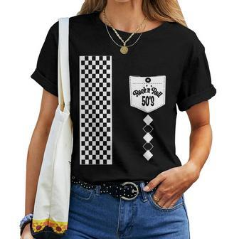Rockabilly Bowling 50S Sock Hop Costumes Greaser Retro 1950S Women T-shirt | Mazezy