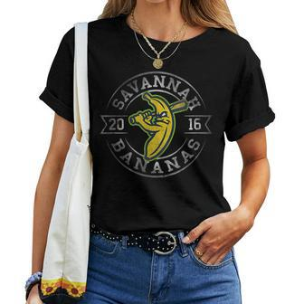 Savannah Bananas Vintage 2016 Women T-shirt | Mazezy