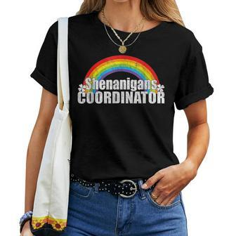 Shenanigans Coordinator Rainbow St Patricks Day Teacher V8 Women T-shirt - Seseable