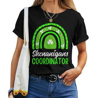 Shenanigans Coordinator Teacher Mom Boss St Patricks Day Women T-shirt - Seseable