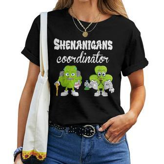 Shenanigans Coordinator Teacher St Patricks Day Shenanigans V2 Women T-shirt - Seseable