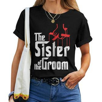 Sister Of The Groom Wedding Women T-shirt | Mazezy