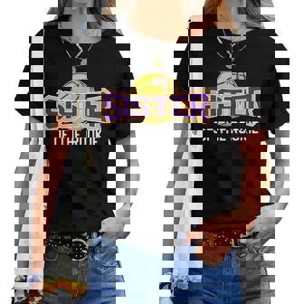 Sister Of The Rookie 1St Birthday Basketball Theme Matching Women T-shirt | Mazezy