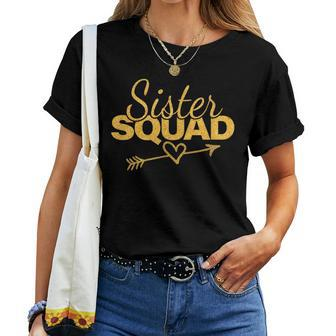 Sister Squad Family Matching Party Girl Women Bbf Sisters Women T-shirt | Mazezy