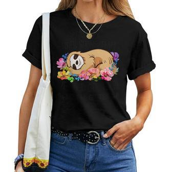 Sloth Hiking Team Tshirt Flower Women Women T-shirt | Mazezy DE