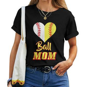 Softball Baseball Mom Sport Outfit Shirt Women T-shirt | Mazezy DE