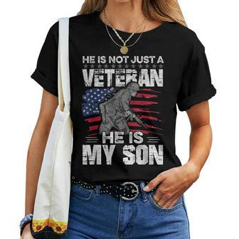 My Son Is A Veteran Proud Veteran Dad Mom Women T-shirt | Mazezy