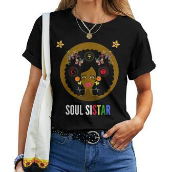 Soul Sister Sistar Black Girl Magic Melanin Women T-shirt | Mazezy UK