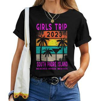 Womens South Padre Island Girls Trip 2023 Students Vacation Party Women T-shirt | Mazezy