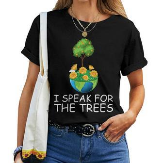 I Speak For The Trees Earth Day 2020 50Th Anniversary Women T-shirt | Mazezy