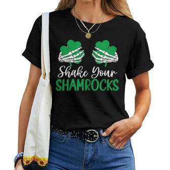 Womens St Patricks Day For Women Shake Your Shamrocks Women T-shirt | Mazezy