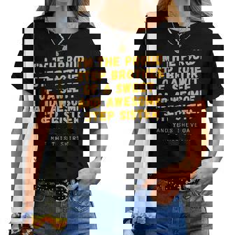 For Stepbrother From Stepsister Make A Great Gag Women T-shirt | Mazezy