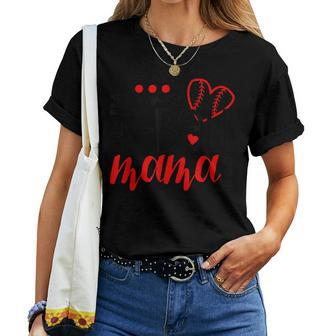 Womens T-Ball Mama Tball Mom Women T-shirt | Mazezy