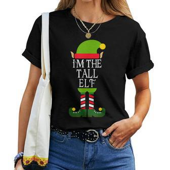 Im The Tall Elf Family Matching Christmas Pajama Women T-shirt | Mazezy