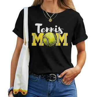 Womens Tennis Mom Sport Tennis Lover Women T-shirt | Mazezy
