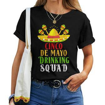 Tequila Squad Drinking Cinco De Mayo Women T-shirt | Mazezy