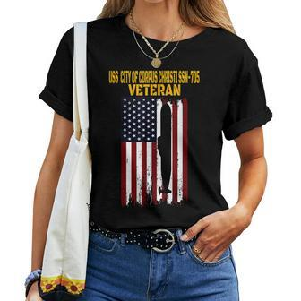 Uss City Of Corpus Christi Ssn-705 Submarine Veterans Day Women T-shirt - Seseable