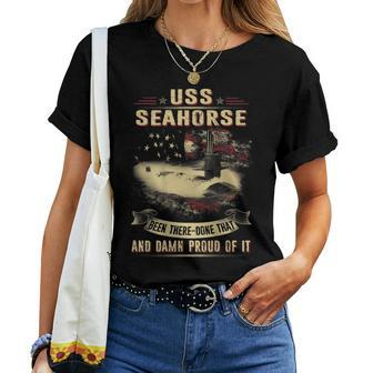 Uss Seahorse Ssn669 Women T-shirt | Mazezy