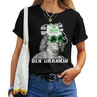 Vintage Ben Drankin Beer - St Patricks Day Apparel Holiday Women T-shirt - Seseable