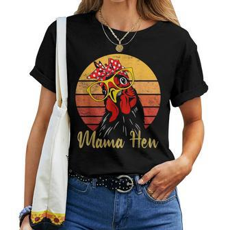 Vintage Mama Hen Chicken For Mom Farm Women T-shirt Casual Daily Basic Unisex Tee | Mazezy