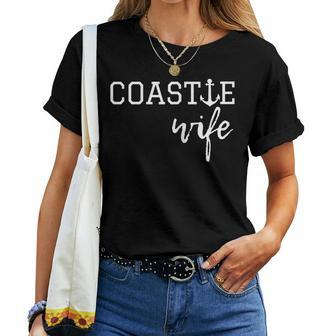 Womens Coastie Wife Coast Guard Uscg Women T-shirt - Seseable