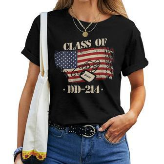 Womens Dd-214 Class Of Dd214 Soldier Veteran Women T-shirt - Seseable