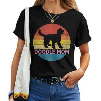 Womens Doodle Mom Cute Goldendoodle Dog Owner Mothers Day Mama Wife  Women T-shirt Casual Daily Crewneck Short Sleeve Graphic Basic Unisex Tee