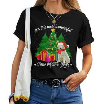 The Most Wonderful Great Pyrenees Mom Dad Christmas Women T-shirt
