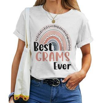 Best Grams Ever Funny Mothers Day Boho Rainbow Mommy Grandma Women T-shirt - Seseable
