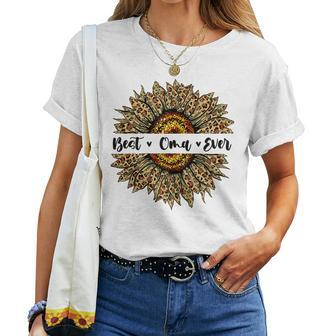 Best Oma Ever Sunflower Oma Mothers Day Gifts Women T-shirt - Seseable