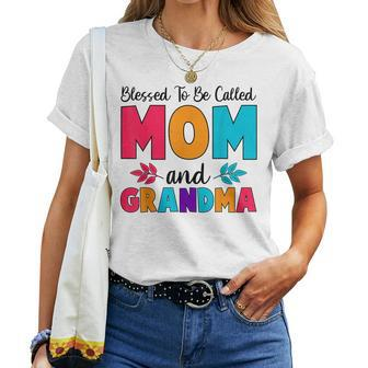 Blessed To Be Called Mom Grandma Great Grandma Women T-shirt | Mazezy