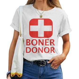 Boner Donor Doner Halloween Inappropriate Mom Women T-shirt | Mazezy