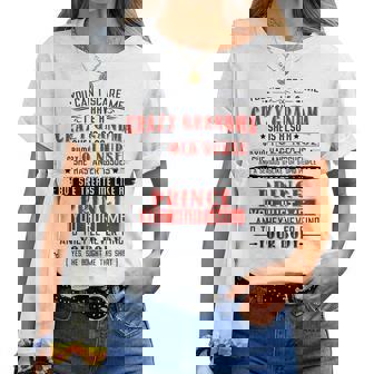 I Have A Crazy Grandma Grumpy Old Nurse Boy Grandson Women T-shirt | Mazezy