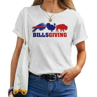 Happy Billsgiving Chicken Football Lover Thanksgiving Turkey Women T-shirt | Mazezy