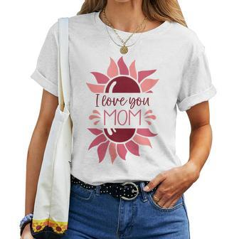 I Love You Mom Mothers Day 2023  Women T-shirt Casual Daily Crewneck Short Sleeve Graphic Basic Unisex Tee