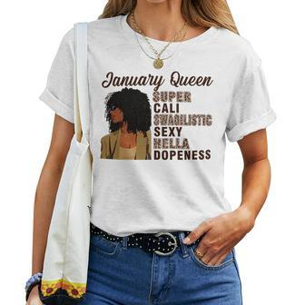 January Queen Super Cali Swagilistic Sexy Hella Dopeness Women T-shirt - Seseable