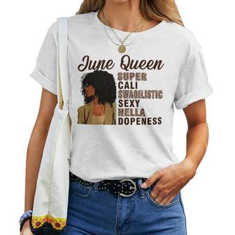 June Queen Super Cali Swagilistic Sexy Hella Dopeness Women T-shirt - Seseable