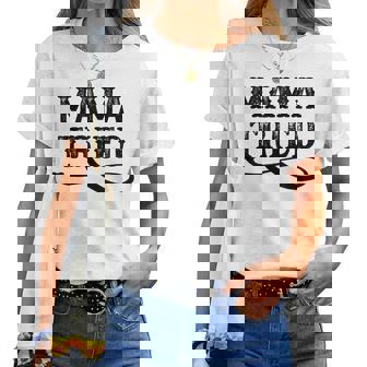 Mama Tried Country Outlaw Music Southern Western Women Crewneck Short T-shirt - Thegiftio