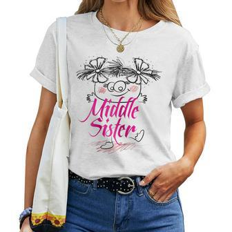 Middle Child Mid Sister T Sibling Women T-shirt | Mazezy CA
