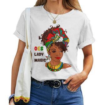 Oes Lady Magic Sister Order Of The Eastern Star Women T-shirt - Thegiftio