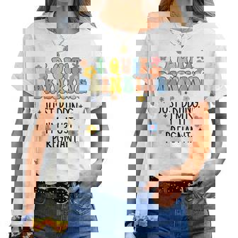 I Quit Drinking Just Kidding Im Pregnant Mommy To Be Women T-shirt | Mazezy