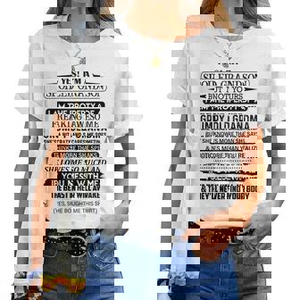 A Spoiled Grandson Of A Freaking Awesome Grumpy Old Grandma Women T-shirt | Mazezy