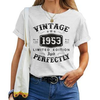 Vintage 1953 70 Years Old 70Th Birthday For Men Women T-shirt | Mazezy