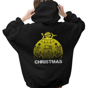 Christmas Joy Christmas Holiday Gifts Aesthetic Words Graphic Back Print Hoodie Gift For Teen Girls