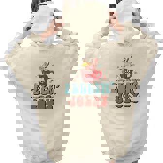 Christmas Feelin Jolly Holiday Aesthetic Words Graphic Back Print Hoodie Gift For Teen Girls - Thegiftio