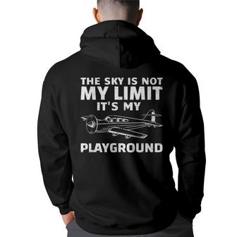 Funny Airplane For Men Women Aviation Pilot Airplane Lovers  Men Graphic Hoodie Back Print Hooded Sweatshirt
