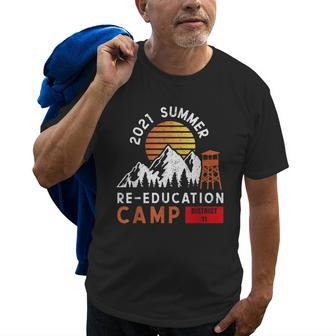 2021 Summer Reeducation Camp Military Funny Reeducation Old Men T-shirt | Mazezy